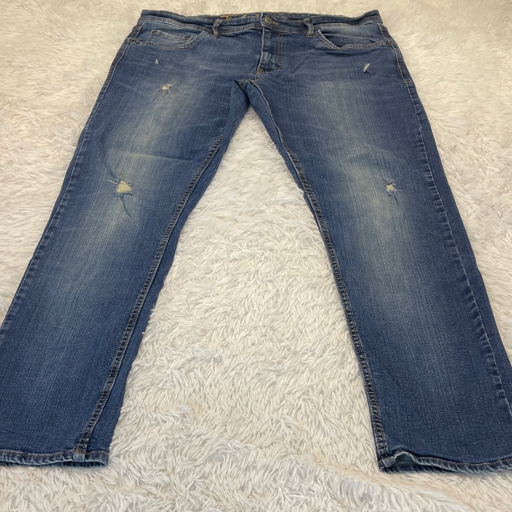TC AND CO Men's Blue Jeans SLIM FIT 36/32 see measurements